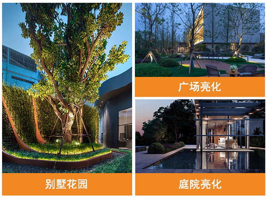 应用场景--景观投光灯